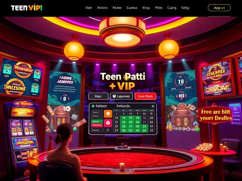 Premium Teen Patti platform with VIP tables, live dealers, and instant cashouts.